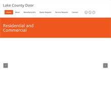 Tablet Screenshot of lakecountydoor.com